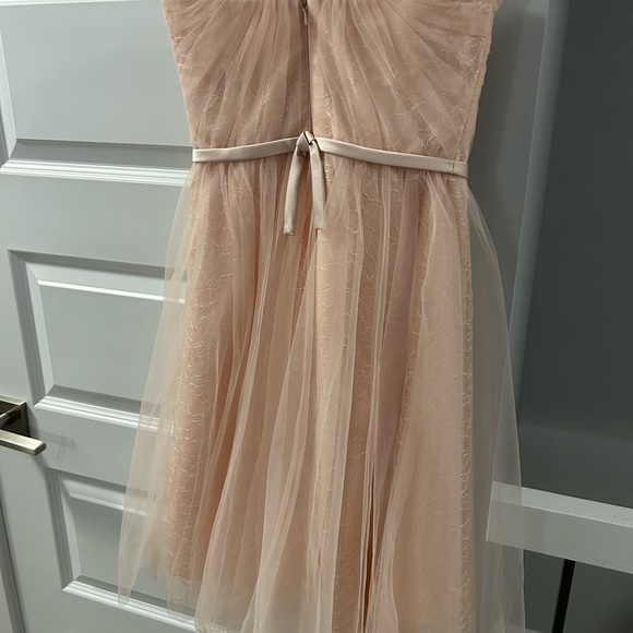 Vera Wang white collection blush dress size 0 - Picture 2 of 2